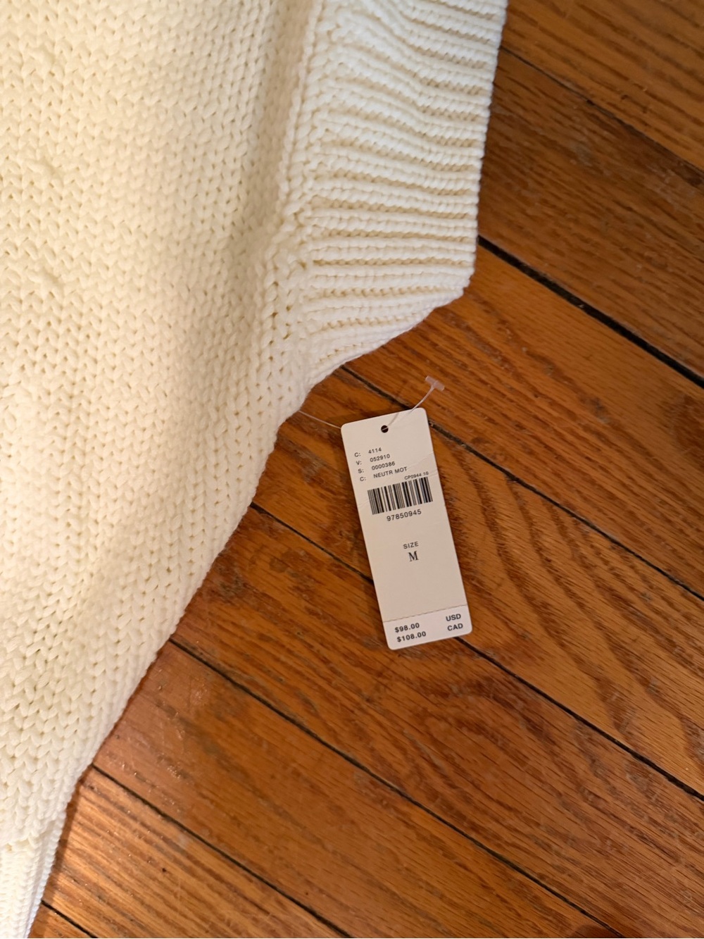 Maeve Women’s Cream Knit Sweater with Red Strawberry Motif NWT - Picture 2 of 2
